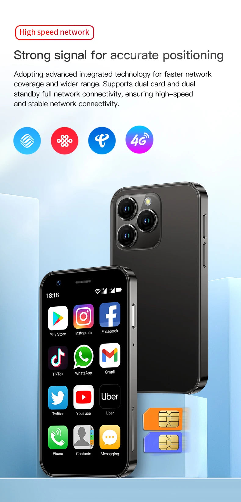 2023 NEW SOYES XS15 Mini Portable Andriod SmartPhone
